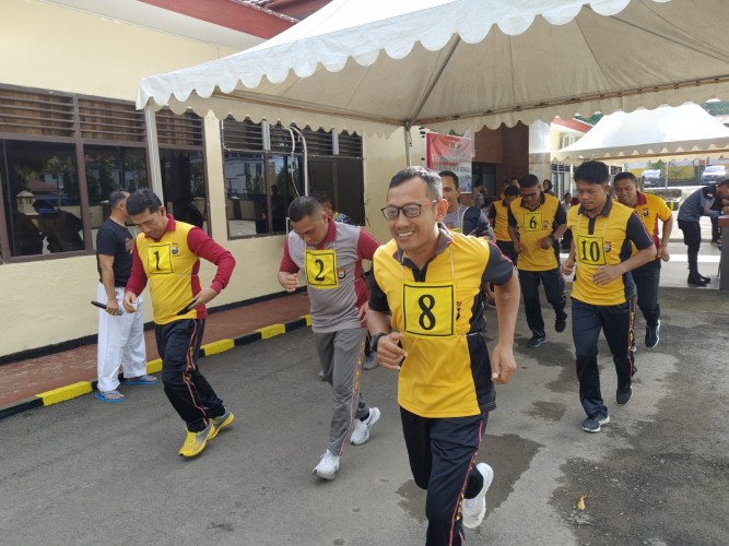 Hari Ke-4, Polres Sinjai Gelar Tes Kesamaptaan Jasmani dan Ujian Beladiri Polri