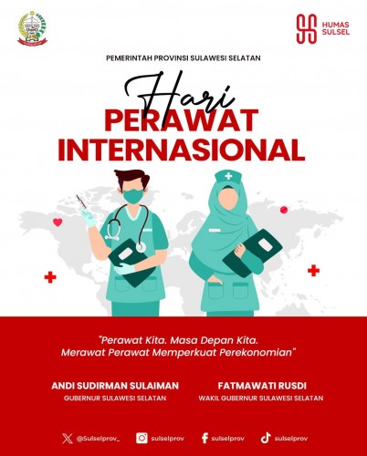 Pemprov Sulsel Ucapkan Hari Perawat Nasional