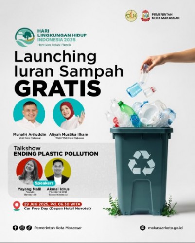 Tunaikan Janji Politik, Walikota Makassar Launching Sampah Gratis