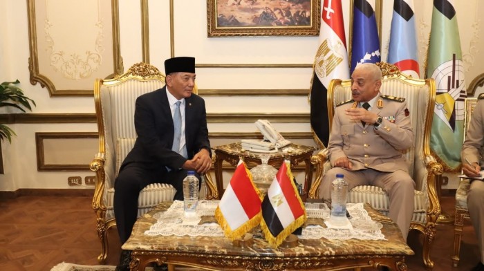 Pererat Kerjasama Bilateral, Menhan RI Bertemu Menhan Mesir