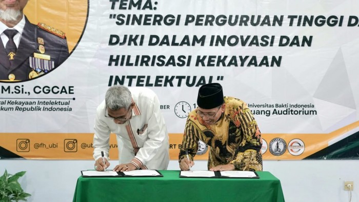 DJKI Gandeng Universitas Bakti Indonesia Bangun Budaya Pelindungan Kekayaan Intelektual