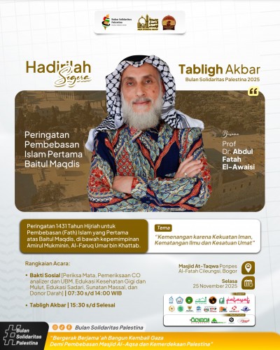 BSP 2025, AWG–UAR Kembali Gelar Apel 1.000 Relawan untuk Bangun Kembali Gaza